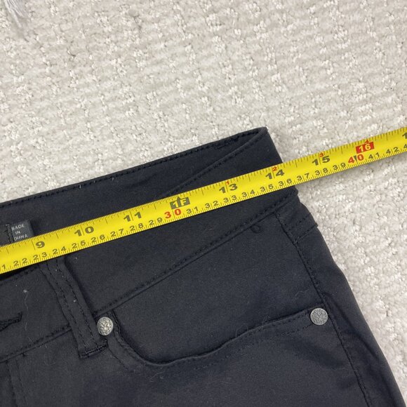 Prana Casual Pants Black Womens Size 6 Minimalist Lightweight stretch Skinny - Picture 5 of 8